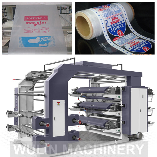 WL-6 colors Bridge type flexo printing machine